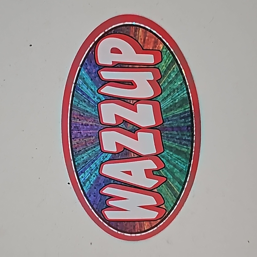 10/$25 vintage 90s y2k wazzup sticker